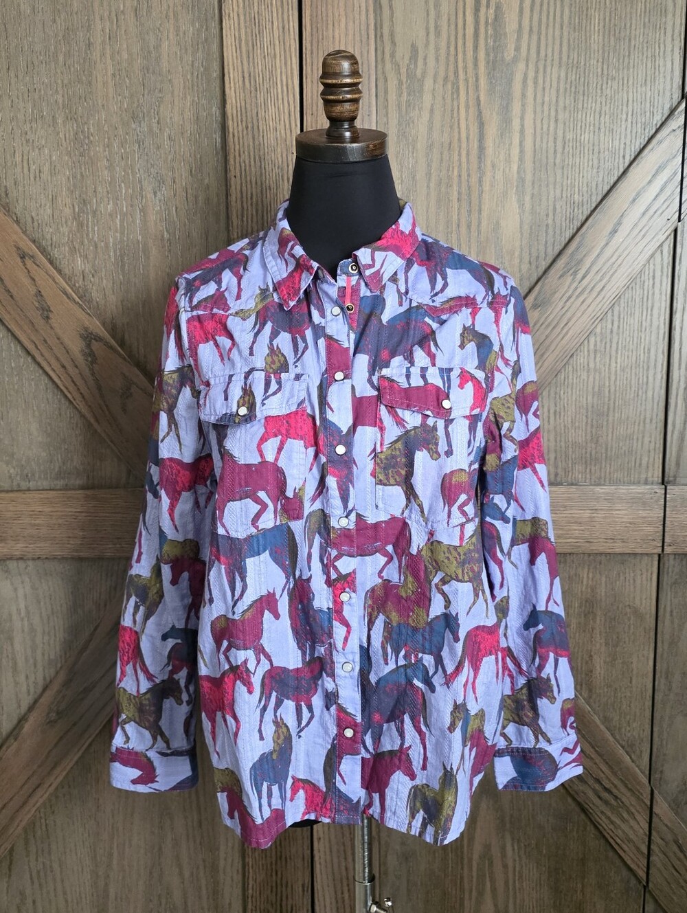 Sundance Multicolor Horse-Print Shirt
